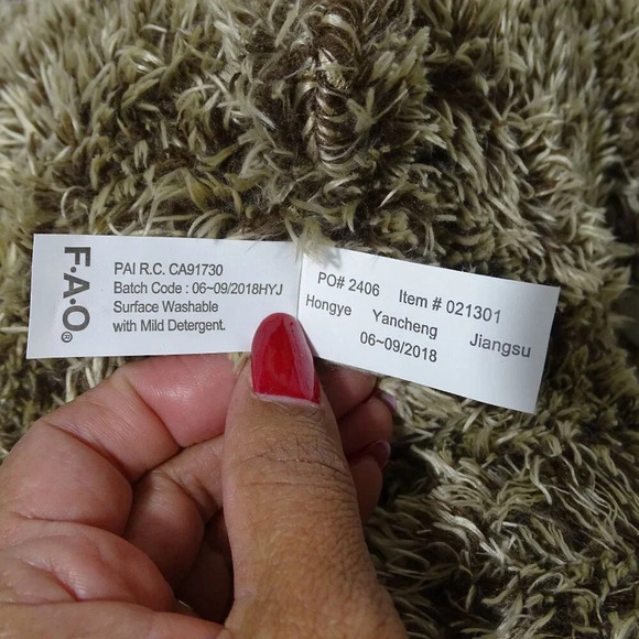 FAO Schwarz Plush Teddy Bear Brown Stuffed Animal Golden Ribbon 18 inch 2018 - Picture 6 of 7